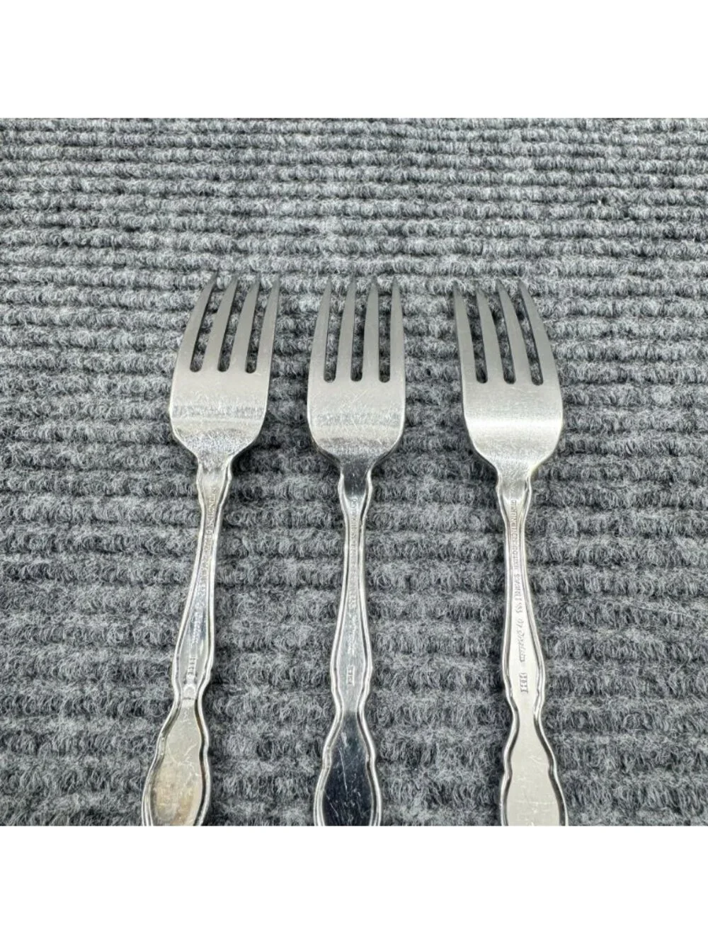 Lot Of 3 Oneida VALERIE Dinner Forks Distinction Deluxe HH Stainless